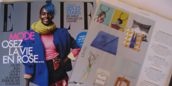 magazine ELLE plaid alpaga